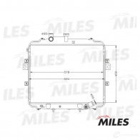Радиатор охлаждения двигателя MILES C3F 3V ACRB068 1420598907 - Изображение 2