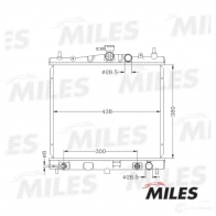 Радиатор охлаждения двигателя MILES ACRB064 1420598904 T94Y OP1 - Изображение 3