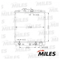 Радиатор охлаждения двигателя MILES 1436965958 0WR 0BK9 ACRB065 - Изображение 3