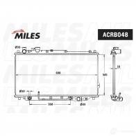 Радиатор охлаждения двигателя MILES 1420598882 0J IO38 ACRB048 - Изображение 3