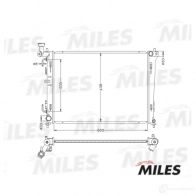 Радиатор охлаждения двигателя MILES 41DP D 1420598879 ACRB046 - Изображение 3