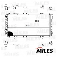 Радиатор охлаждения двигателя MILES E7 ZZT 1420598871 ACRB032 - Изображение 3