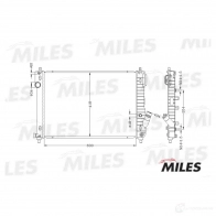 Радиатор охлаждения двигателя MILES 1420598868 ACRB028 YL XBICZ - Изображение 3