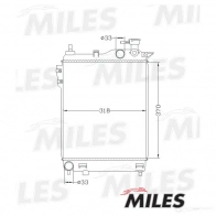 Радиатор охлаждения двигателя MILES DID TCS8 ACRB025 1420598863 - Изображение 3
