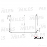 Радиатор охлаждения двигателя MILES 1420598858 SBI F0W ACRB019 - Изображение 3