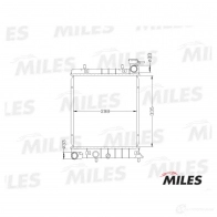 Радиатор охлаждения двигателя MILES RBPUY K ACRB007 1420598841 - Изображение 3