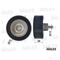 Паразитный ролик приводного ремня MILES 1420599287 IY 0UW AG03103 - Изображение 2