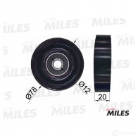 Паразитный ролик приводного ремня MILES XC SOC AG03028 1420600686 - Изображение 2