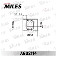 Паразитный ролик ремня ГРМ MILES 1420631515 AG02114 HBGQ F - Изображение 2