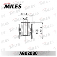 Паразитный ролик ремня ГРМ MILES M8T C9 1420599833 AG02080 - Изображение 2