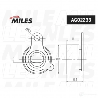Натяжной ролик ГРМ MILES 14 TU9 1420632040 AG02233 - Изображение 2