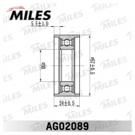 Натяжной ролик ГРМ MILES 1420600021 AG02089 W 8X7R - Изображение 2