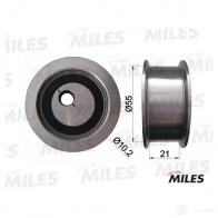 Натяжной ролик ГРМ MILES 1420599951 AG02048 D F82X - Изображение 2