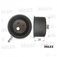Натяжной ролик ГРМ MILES AG02016 1420599088 R S716D - Изображение 2