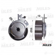 Натяжной ролик ГРМ MILES 8 TXFYV 1420599046 AG02001 - Изображение 2
