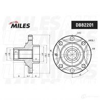 Ступица колеса MILES O 8LDF6B DB82201 1420628282 - Изображение 2