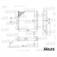 Радиатор печки, теплообменник MILES 1420598831 ACHM023 64Q 5TO - Изображение 3