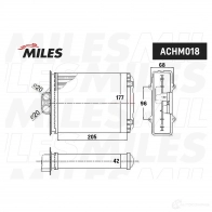Радиатор печки, теплообменник MILES ACHM018 1436965953 9 2V2N9 - Изображение 3
