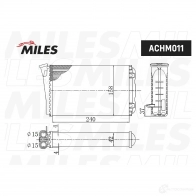 Радиатор печки, теплообменник MILES 3F 68M58 1420598828 ACHM011 - Изображение 3