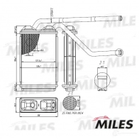 Радиатор печки, теплообменник MILES 7SJMFS 6 1420598805 ACHB000 - Изображение 3