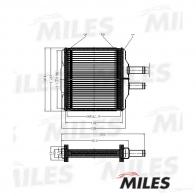 Радиатор печки, теплообменник MILES VE ZBT 1420598806 ACHB004