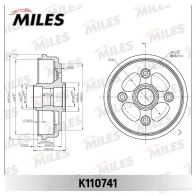 Тормозной барабан MILES 1420602192 RY2 3RK K110741 - Изображение 2