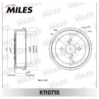 Тормозной барабан MILES 7JCTF X 1420602204 K110710 - Изображение 2