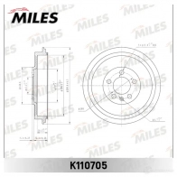 Тормозной барабан MILES 4LX WE 1420602216 K110705 - Изображение 2