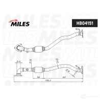 Выхлопная труба глушителя MILES HB04151 F 59N35 1420626192 - Изображение 3
