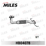 Выхлопная труба глушителя MILES 1420604393 C PW2P65 HB04078