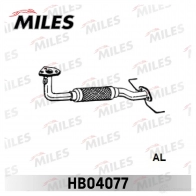 Выхлопная труба глушителя MILES 1420604392 HB04077 F231 NF