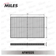 Салонный фильтр MILES 1420600190 AFW1035 3BI 95 - Изображение 2