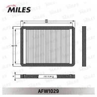 Салонный фильтр MILES AFW1029 QRI FQR 1420600188 - Изображение 2