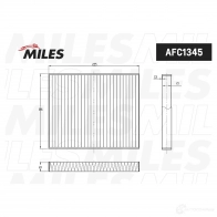 Салонный фильтр MILES AFC1345 1438142388 AN DJB - Изображение 2