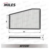 Салонный фильтр MILES X2Y OO AFC1287 1436966146 - Изображение 3