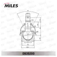 Шаровая опора MILES 1436966657 DB35200 HQ C0B - Изображение 3