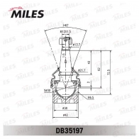 Шаровая опора MILES DB35197 98 9ZQ 1436966656 - Изображение 3