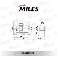 Шрус (граната) MILES XH6KA 6 1420599028 GA10063 - Изображение 3