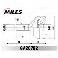 Шрус граната MILES GA20782 JZ UYCH 1436968360 - Изображение 3