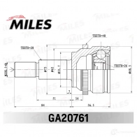 Шрус граната MILES DJ59 Q GA20761 1436968343 - Изображение 3