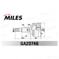 Шрус граната MILES GA20746 CK 3Q8 1436968331 - Изображение 3