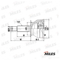 Шрус граната MILES 1420616991 GA20679 UBO A3A7