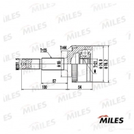 Шрус граната MILES GA20665 8 WHVW 1420617008 - Изображение 3