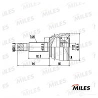 Шрус граната MILES 6TLX HI 1420617010 GA20660 - Изображение 3