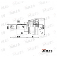 Шрус граната MILES 1420617015 GA20654 TZ 0W7 - Изображение 3