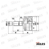 Шрус граната MILES K2D IBM GA20638 1420617044 - Изображение 3