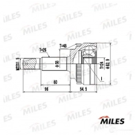 Шрус граната MILES D U1BEZ GA20630 1420617046 - Изображение 3