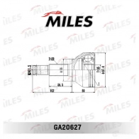Шрус граната MILES 1420604005 Q9 CQV GA20627 - Изображение 3
