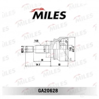 Шрус граната MILES 1420599352 9DEP 3 GA20628 - Изображение 3