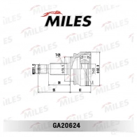 Шрус граната MILES GA20624 3 G268D 1420599353 - Изображение 3